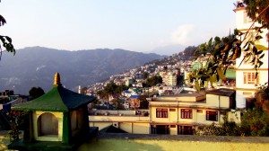 Vue de Gangtok au Sikkim