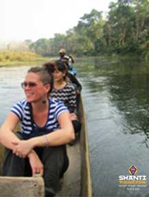 Canoe ride in the Royal Chitwan Park
