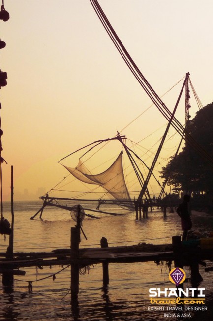 Filet de pêche chinois à Fort Kochi