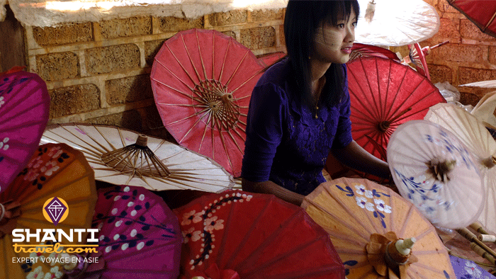 Les ombrelles Shan de Pindaya