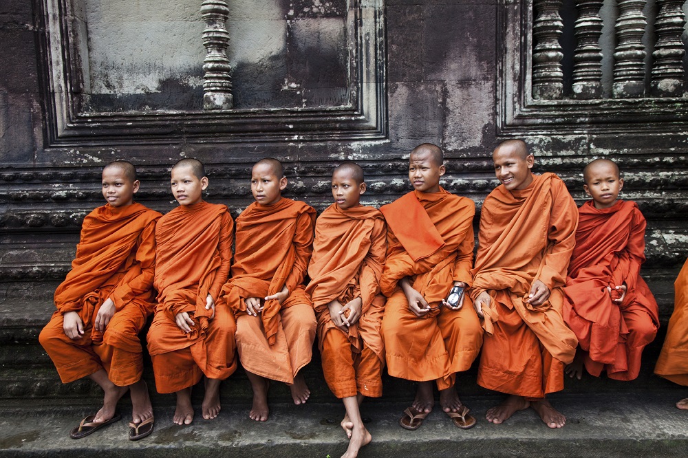 Monks in Angkor