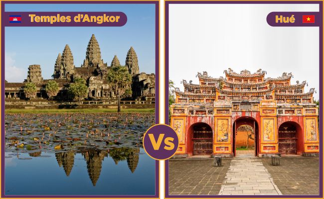 Temples d’Angkor vs Hué