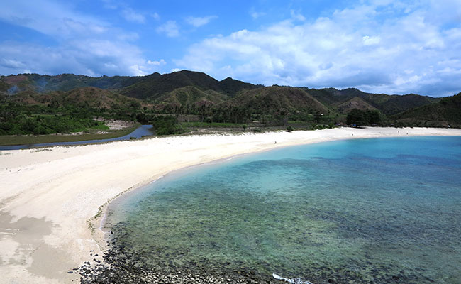 Mawun Beach in Lombok